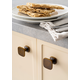 Bouton QUART L33.8 zamac brossé laiton cava